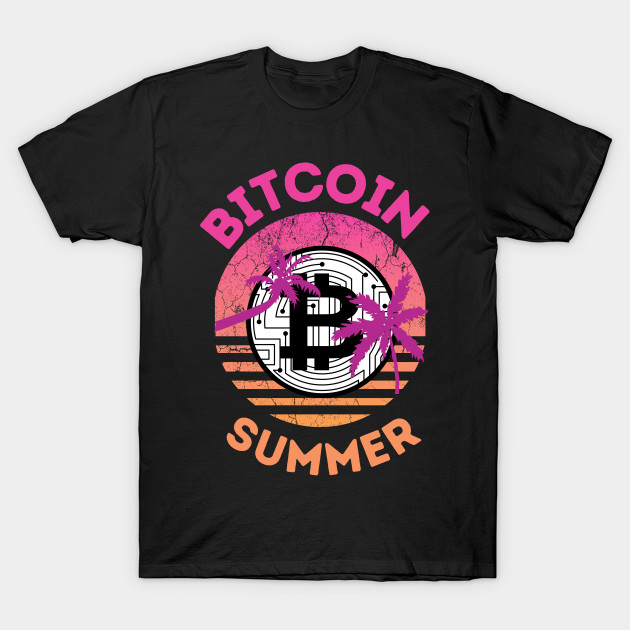 Bitcoin Summer Retro Sunset by RedSparkle 